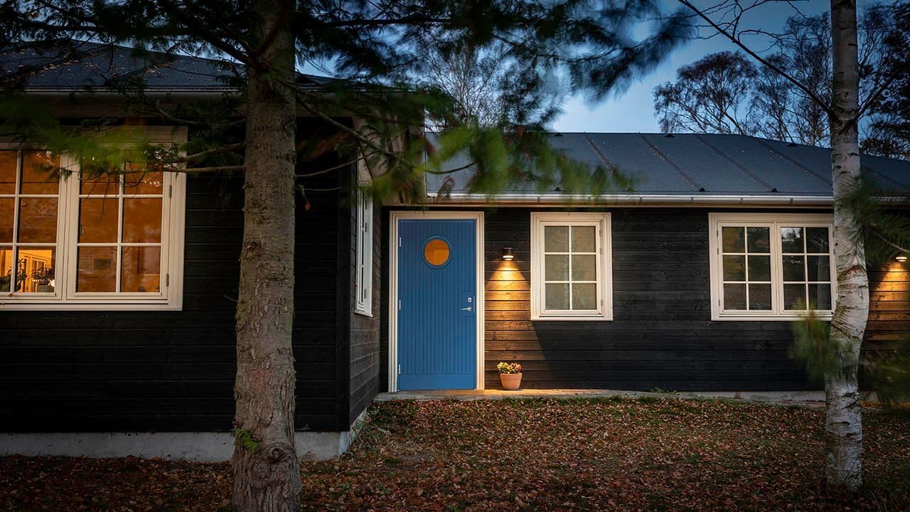 Utsiden av et hus