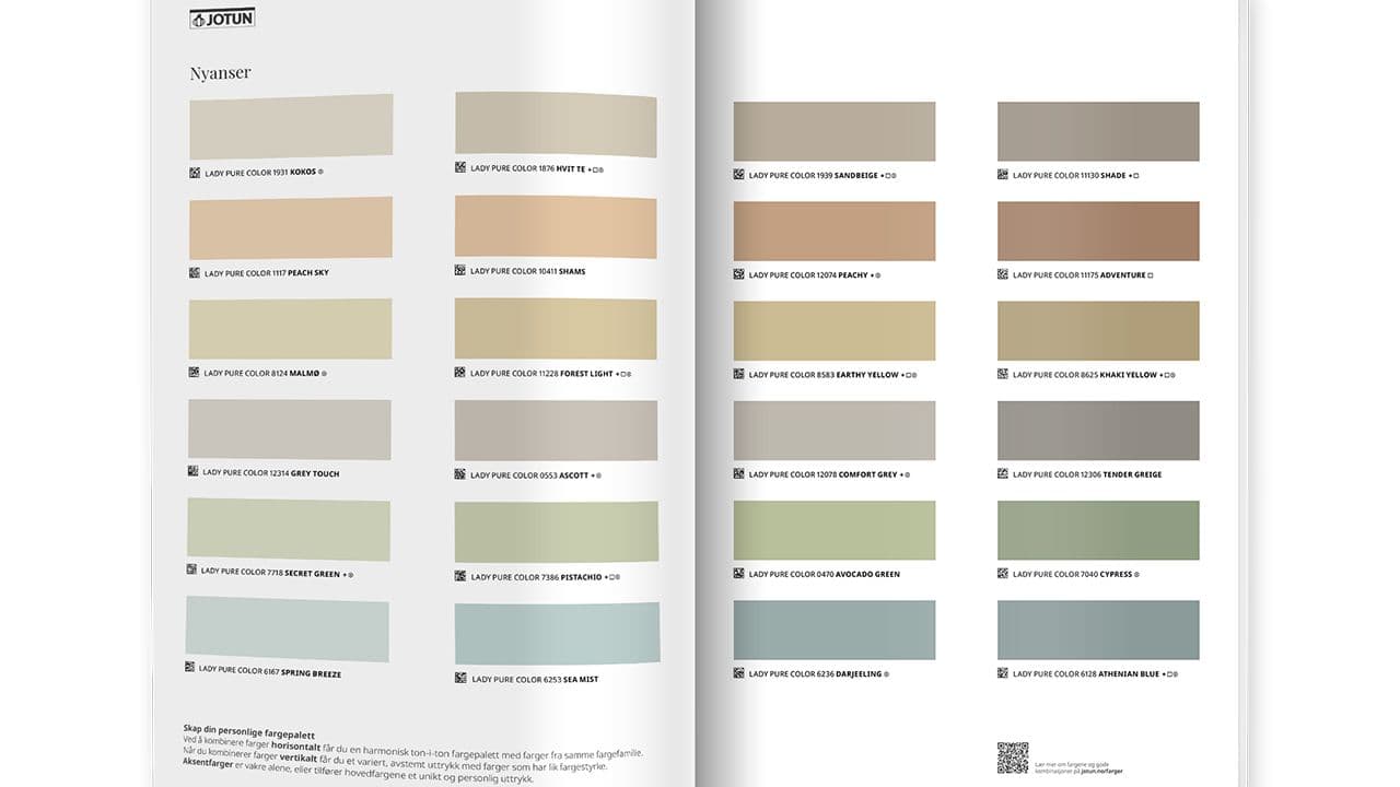Jotun fargekart 2024/2025 NUANCES.